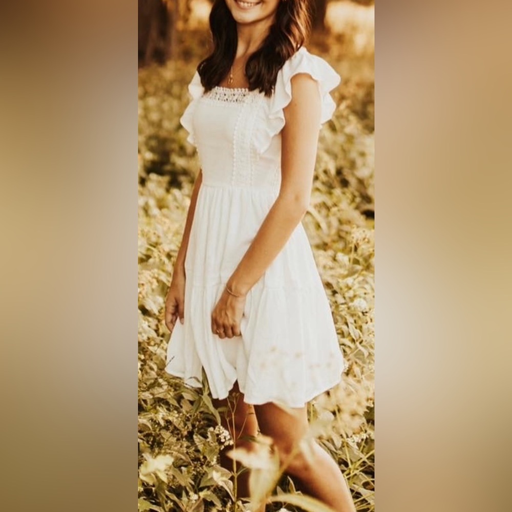 Women’s White Mini Sundress